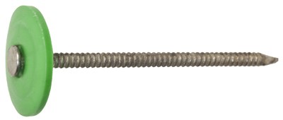Fasn-Rite Galvanized Plastic-Cap Roofing Nails,12 Gauge,1 In.,3000-Ct. - 461440