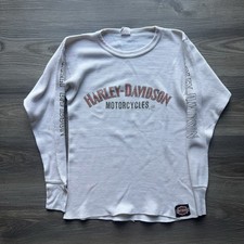 Vintage Harley-Davidson JE Morgan Super Johns Long Sleeve Thermal Shirt Small