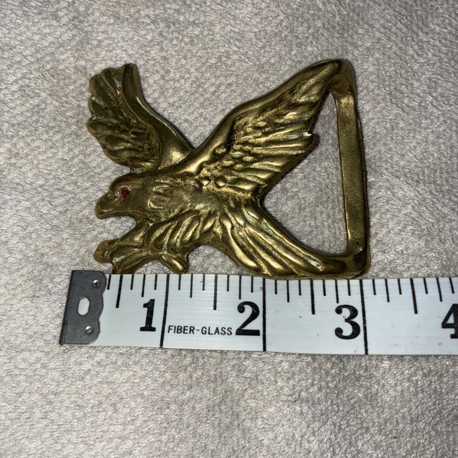 Vintage Solid Brass Flying Bird Eagle Falcon Hawk… - image 4