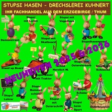 STUPSI HASE OSTERHASEN 2026 DRECHSLEREI KUHNERT - OSTERN - HASEN HOLZ ERZGEBIRGE