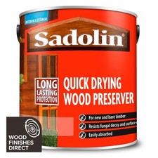 Sadolin Quick Drying Wood Preserver 2.5L - Wax-Free Preserver - Great Protection
