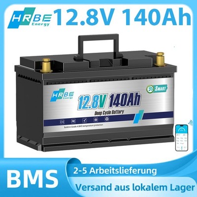 12V 140Ah H190 Bluetooth LiFePO4 Lithium Batterie 100A BMS Solar Low-Temp Schutz