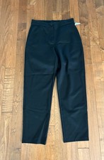 New Eileen Fisher Black Washable Flex Ponte Straight Leg Pants SZ XS