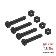 Trailer Leaf Spring Shackle 9/16" -18 x 3 Bolt  Lock Nut Set for 1 4 Pack