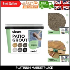 Grey Patio Grout 15kg - Waterproof, All-Weather Paving Jointing Compound for ...