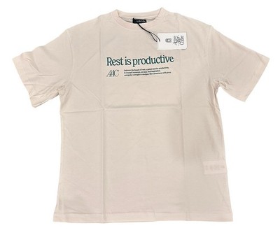 NEW Active After Coffee Rest is Productive Mindful Crew T-Shirt Unisex Sz Medium