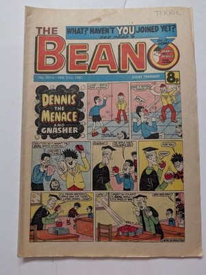 Beano Comic No 2014, February 21st 1981.