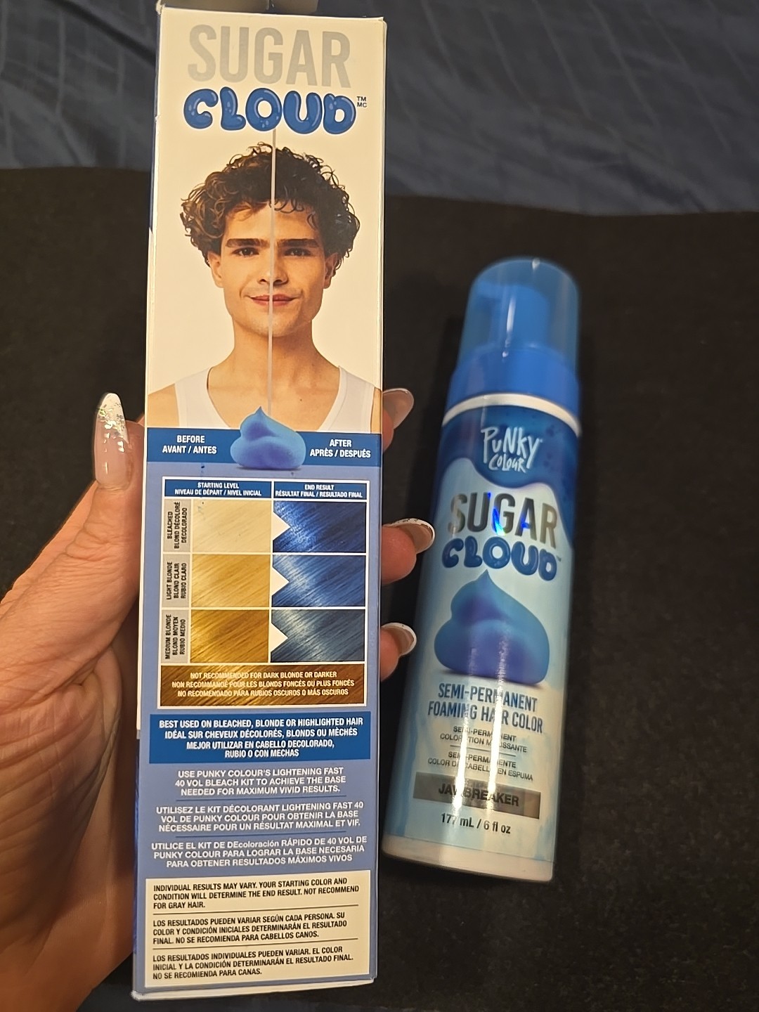 PUNKY COLOUR Sugar Cloud Semi-Permanent Foaming Hair Color- JAWBREAKER- 6oz