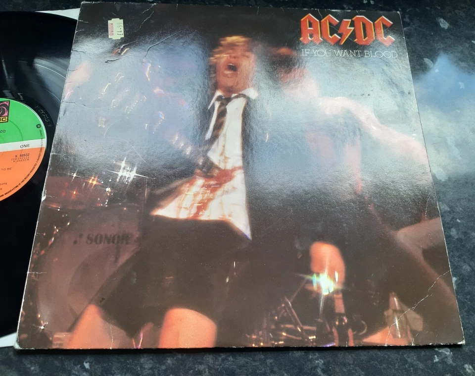 AC/DC - Rare Irish Press LP - IF YOU WANT BLOOD YOU'VE GOT IT - 1978 - ATLANTIC - Image 3 of 4