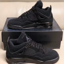 Jordan Air Jordan 4 Retro "Black Cat" Men's Mid Top Basketball Shoes Sneakers