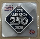 25 grams 999 Fine Silver SMI America 250th Anniversary buffalo - Mint Sealed
