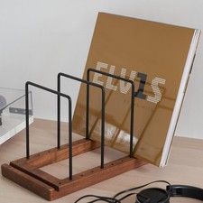 Decorative Vinyl Record Storage For Up to 75 Single Records   Sturdy LP Holde...