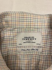 Charles Tyrwhitt Dress Shirt 16 / 35 Multi Colored Slim Fit Egyptian Cotton
