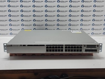 Cisco Systems WS-C3850-24U-E 24 Port w/C3850-NM2-10G w/ Rack Grade B SKU 24909