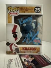 Funko Pop God Of War Kratos 25 Signed/Quote By TC Carson JSA Authenticated