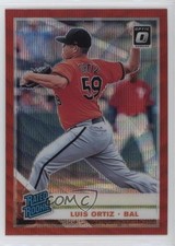 2019 Panini Donruss Optic Rated Rookies Red Wave Prizm Luis Ortiz #71 g2d
