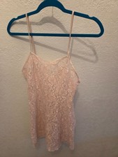 Cinema Etoile Vintage Sheer Romantic Lace Chemise Size Small