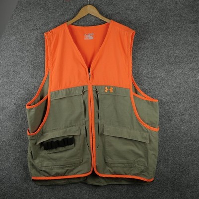 Under Armour Vest Mens 3X Green Orange Prey Game High Vis Hunting Shooting