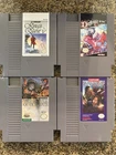 Great NES Game Lot. Willow, Kings Quest V, Battle Of Olympus And Defend Of Crown