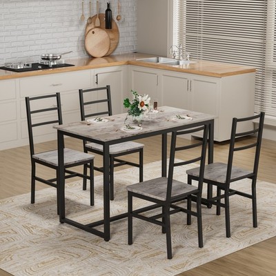 Piece Dining Table Set Table with Chairs Home Kitchen