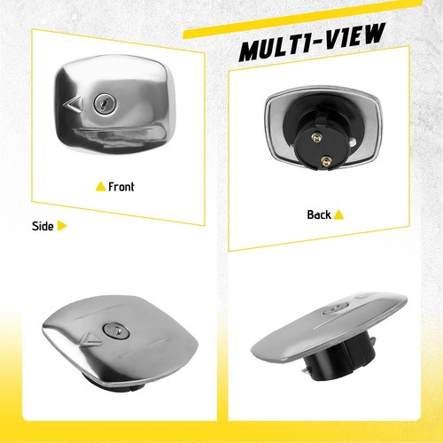 Fuel Tank Gas Cap w/ Lock Keys For Suzuki GS300L GS450GA GS450L GS450T GS450TX - Picture 6 of 11
