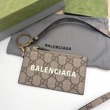 Gucci x Balenciaga 681706 The Hacker Project Lanyard Card Wallet Used Japan