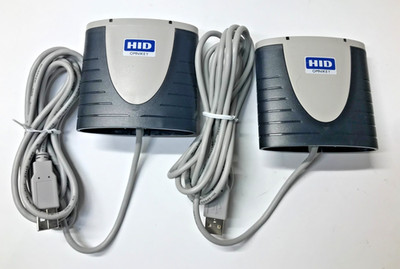 Lot of 2 HID OMNIKEY 3121 R31210249-1 USB Smart Card Reader