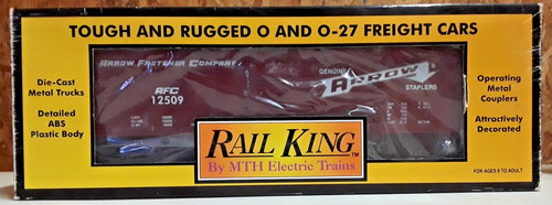 Grapadora de flechas de una sola puerta MTH/Rail King O & O-27 #30-7244 vagón de carga #12509 (AA-227 | Zustand: Used