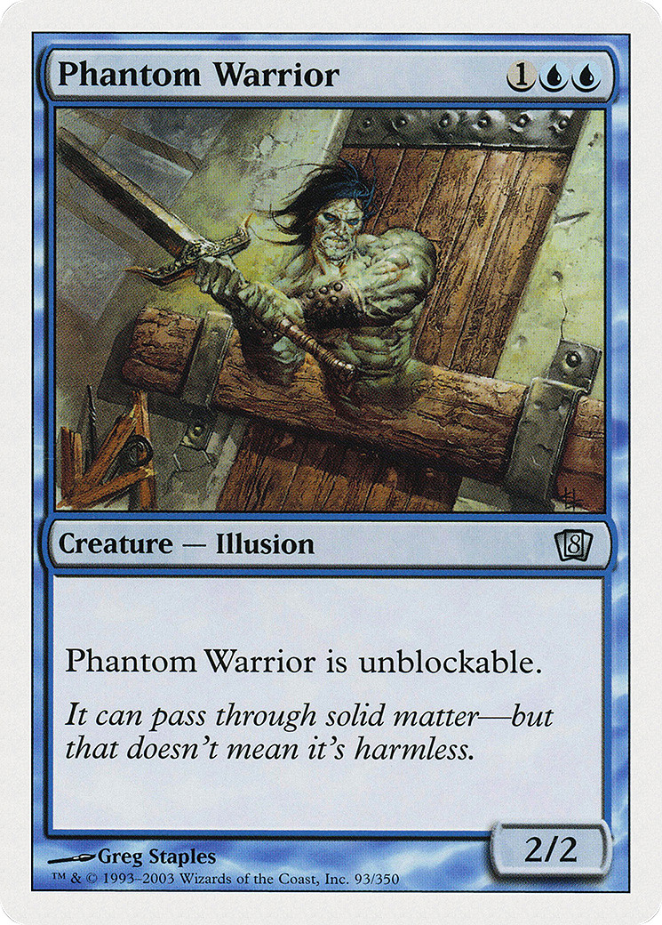 Phantom Warrior #93 (LP) 8th Edition 8ED Magic MTG