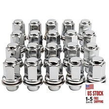 Set of 20, 14x1.5mm OEM Style Factory 1.85 Inch 7/8 22mm Hex Mag M14x1.5 Chrome