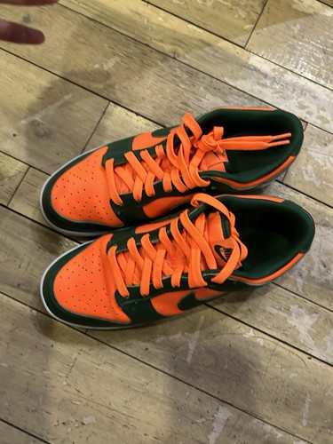 Size 9.5 - Nike Dunk Low Miami Hurricanes - Picture 4 of 11
