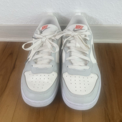 Nike Sneaker Low Top gepolstert Basketball weiß grau Stoff EU 39 DV5456-127