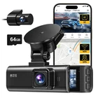 REDTIGER F7NP-EX 4K Dash Cam Front and Rear Free 64G Card Dash Camera,WDR,GPS