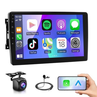 10'' Car Stereo for Jeep Wrangler Commander Liberty Wireless CarPlay Android Auto