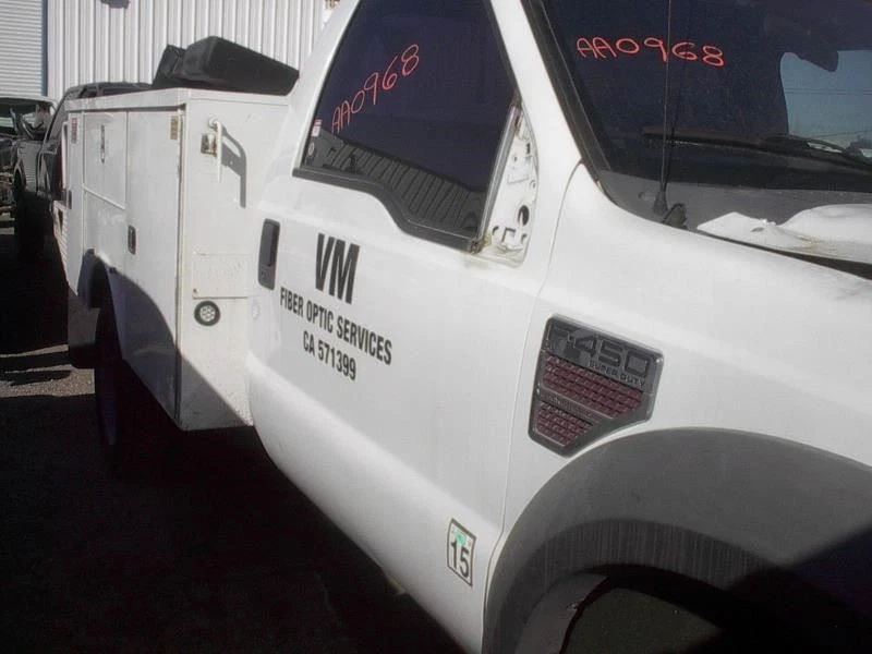 Ford F450 Super Duty 2008 usado puerta lateral derecha manual 2008-2016 enviado blanco Z1 Foto 2 de 4