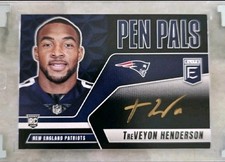 2025 Panini Donruss Elite Pen Pals Treveyon Henderson #PP-The Black Gold Auto RC