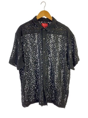 トップス supreme Chainstitch Chiffon S/S Shirt Supreme Chainstitch Chiffon S/S Shirt Black Men's - SS22 - US