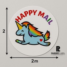 2" Circle Labels - 50 Stickers per Sheet Fanfolded Glossy Round Sticker for