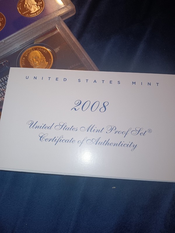2008 United States Mint Proof 14-Coin Set with Certificate of Authenticity