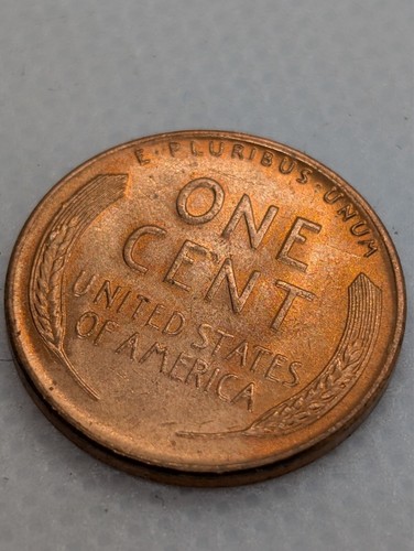 1955 D Lincoln Wheat Cent AU Mint Error Bowtie Die Chip Obverse Reverse Break - Picture 6 of 6