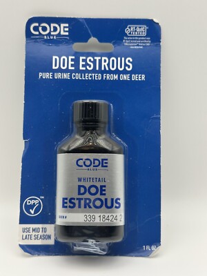 Code Blue Doe Estrous - NEW IN PACKAGE - 100% Pure From One Deer DPP 