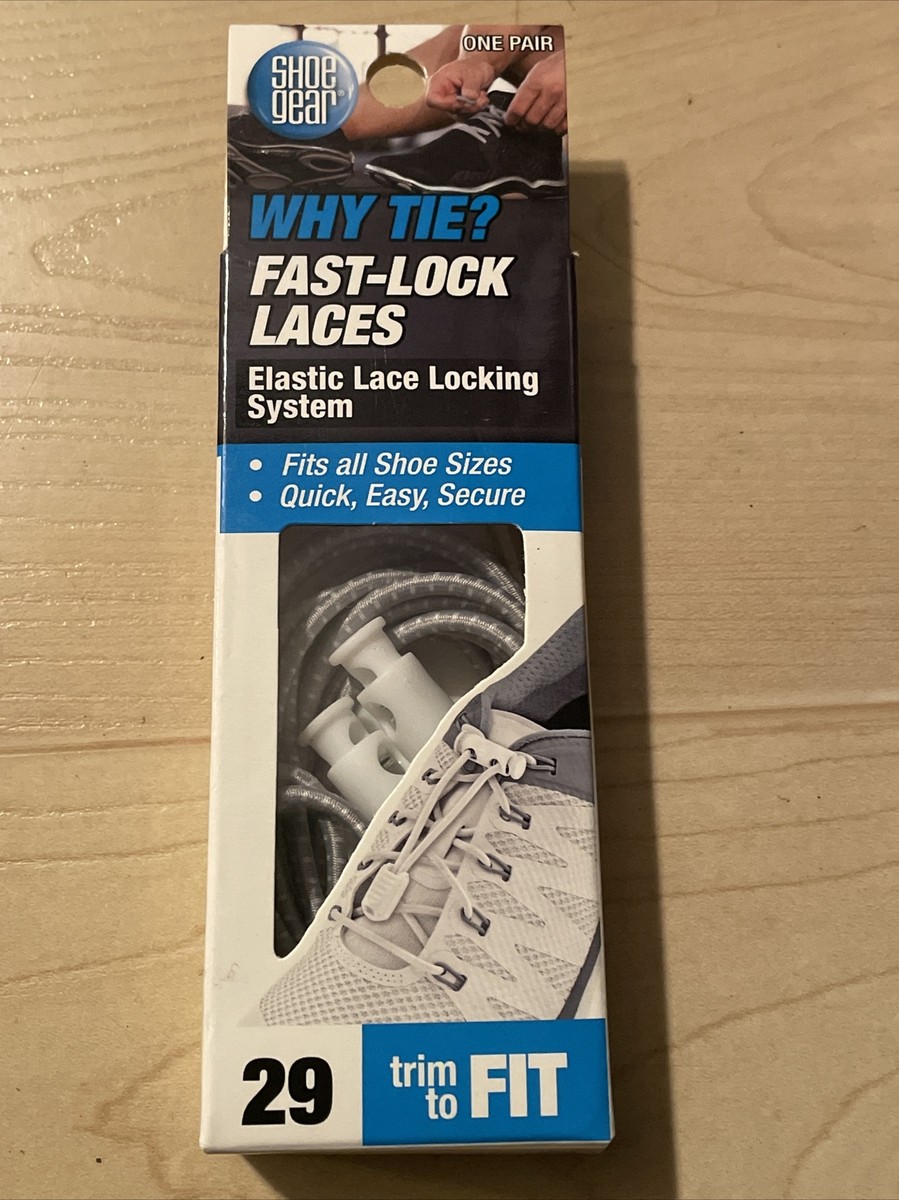 Shoe Gear Why Tie? Fast-Lock Laces Elastic Locking System WHITE