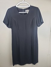 Betsy's Things Petites Vintage Womens Dress Size 6P Black Short Rayon Acetate