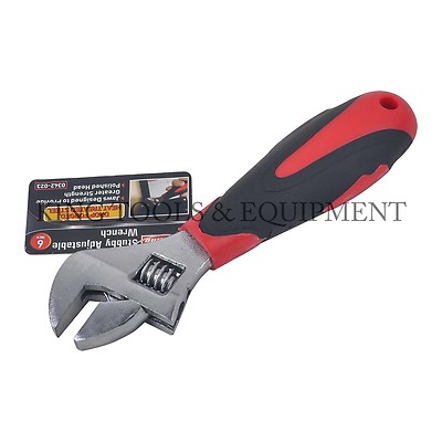New KING 6 Inch Stubby Adjustable Wrench, Shifting Spanner, Steel, Mini Portable