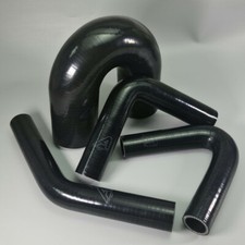 Black Silicone Elbows 45 90 135 180 Degree Coolant Water Turbo Boost Inlet Bends