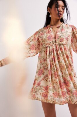 golden sun dress Golden Sun Embroidered Long Dress E5485A2160 main image 0