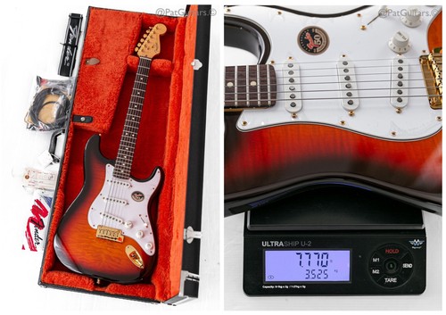 Fender 50th Anniversary Stratocaster Ltd 1996 Flame Top Gold Hardware 7,7 libbre - Foto 6 di 9