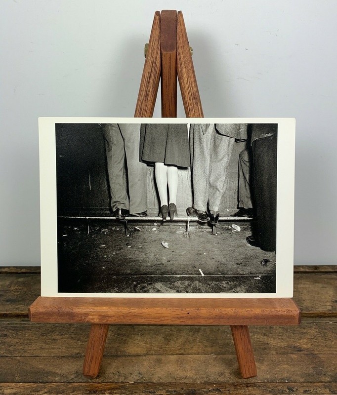 Vintage Weegee 1937 photograph reprint 1981 postcard 4x6" At The Bar