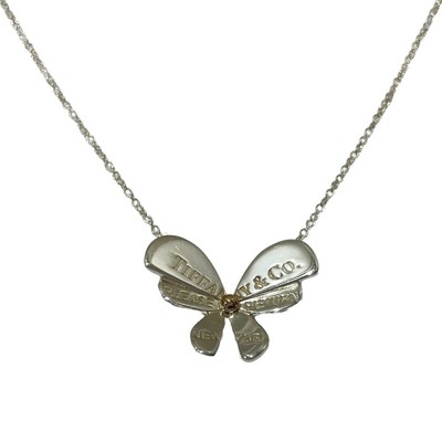 TIFFANY & Co. Halskette Return to Love Bugs Schmetterling Motiv Silber 925