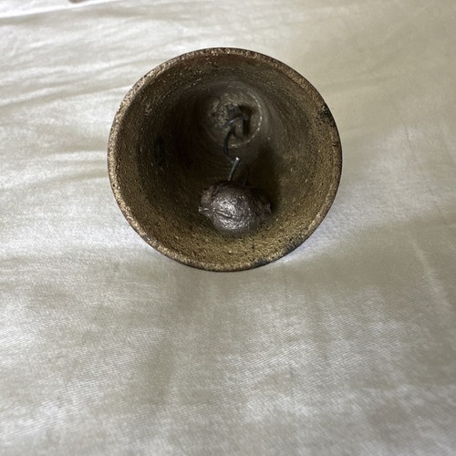 Vintage Etched Bell Brass 2 Inch Antique Leaf Floral Pattern - Bild 4 von 7